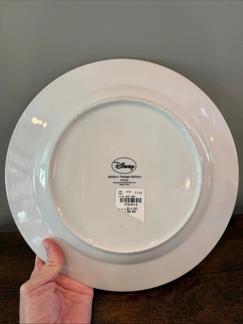 Mickey’s Vintage Holiday‎ Disney Goofy Ho, Ho, Ho Christmas Plate